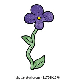 maceta de flores de doodle de dibujos animados