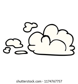 cartoon doodle fluffy white clouds