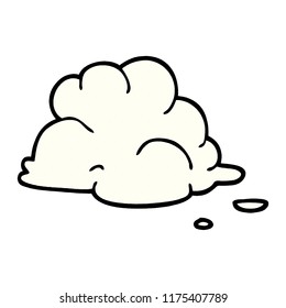 cartoon doodle fluffy white clouds