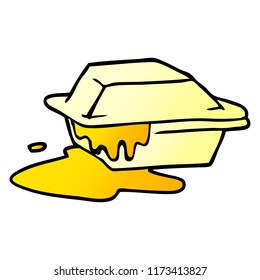 cartoon doodle food take out