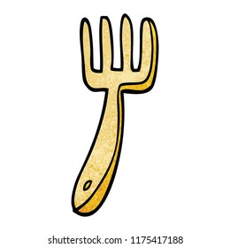 cartoon doodle fork