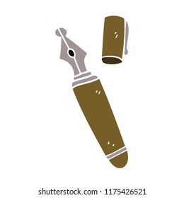 cartoon doodle fountain pen