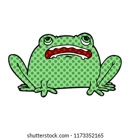cartoon doodle frog