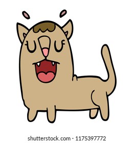 perro de dibujos animados gato gracioso