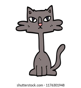 Cartoon-Doodle-Katze