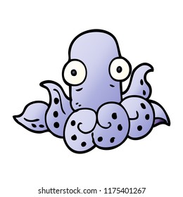 cartoon doodle funny octopus