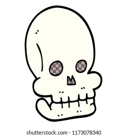 cartoon doodle funny skull