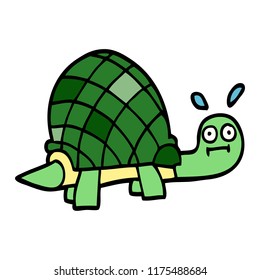 cartoon doodle funny tortoise