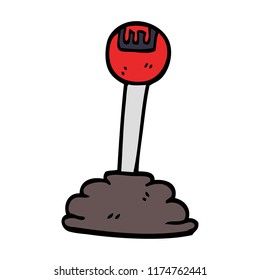 cartoon doodle gear shift