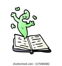 cartoon doodle ghost story