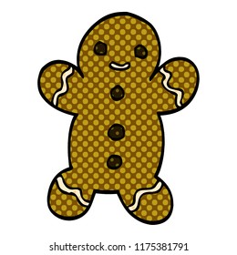 cartoon doodle gingerbread man