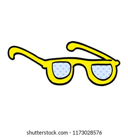gafas de doodle de dibujos animados
