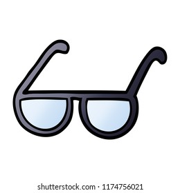 gafas de doodle de dibujos animados