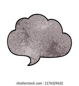 cartoon doodle grey speech bubble