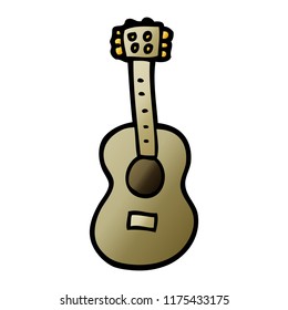 cartoon doodle guitar