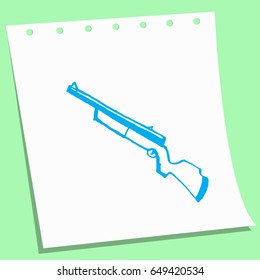 cartoon doodle gun sketch vector illustration