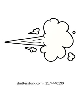 cartoon doodle gust of air