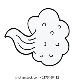 cartoon doodle gust of air