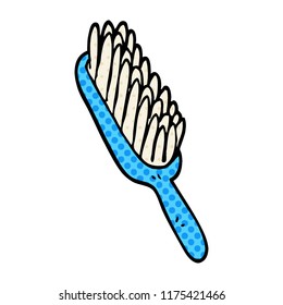 cartoon doodle hair brush