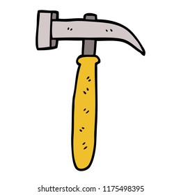 cartoon doodle hammer