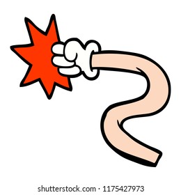 gestos de la mano del doodle de dibujos animados