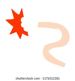 gestos de la mano del doodle de dibujos animados