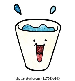 cartoon doodle happy drinks