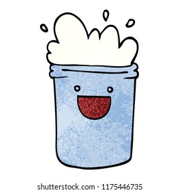 cartoon doodle happy drinks