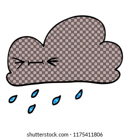 cartoon doodle happy grey cloud