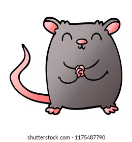 cartoon doodle happy mouse