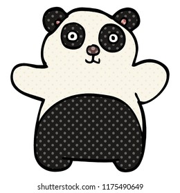 cartoon doodle happy panda