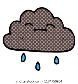 garabato de caricatura feliz nube