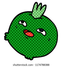 cartoon doodle happy root vegetable