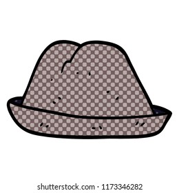 sombrero de doodle de dibujos animados
