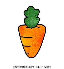 cartoon doodle healthy carrot