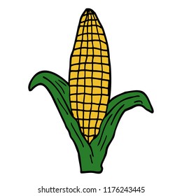 cartoon doodle healthy corn