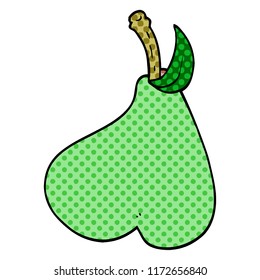 cartoon doodle healthy pear