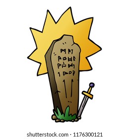 desenho animado de um túmulo de heros