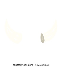 cartoon doodle horns