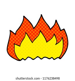 Cartoon-Doodle-heiße Flamme