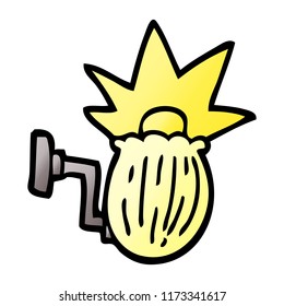 luz de la casa del doodle de dibujos animados