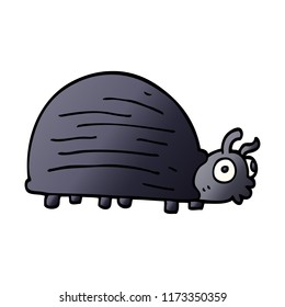 cartoon doodle huge beetle