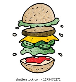 Cartoon-Doodle-Riesenburger