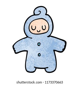 cartoon doodle human baby
