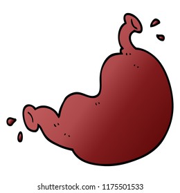 cartoon doodle human organ