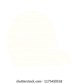 cartoon doodle ice igloo