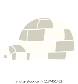 cartoon doodle igloo