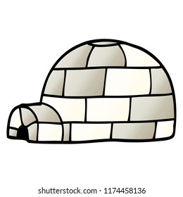 cartoon doodle igloo