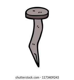 Cartoon Doodle Iron Nail Stock Illustration 1181678941