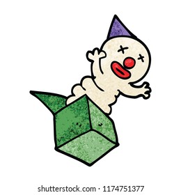 Cartoon-Doodle-Jack in der Box